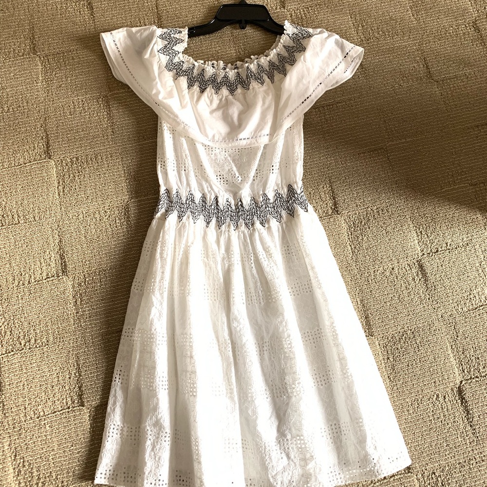 White off the shoulder summer dress